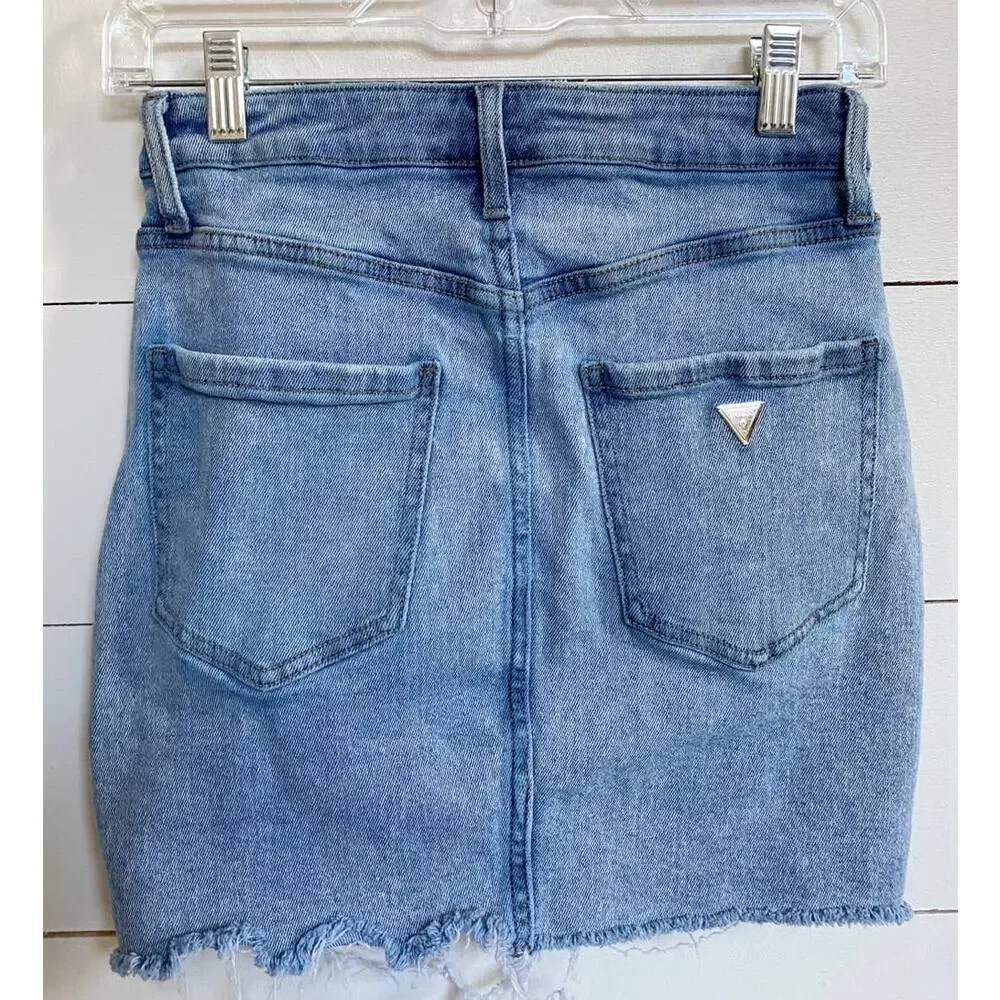 Guess Joanna's MR Mini Skirt‎ in Indigo Acid Skirt S